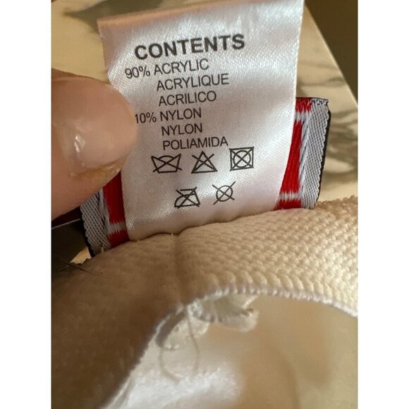 Kangol White Fleece Baseball Cap Stretch Fit S/M - Picture 5 of 5